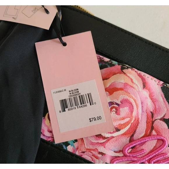 JUICY COUTURE IN BLOOM FLORAL CROSSBODY BAG PURSE WITH POUCH & SCARF NWT - Picture 8 of 8